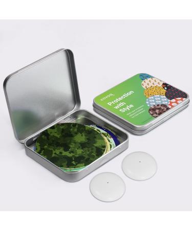 Kovoq Freestyle Libre sensor protection hard bowl + 10 pieces of blind box with color sensor overpatch multiple protection for CGM glucose monitor 10 x patterns