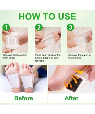 20Pcs Ginger Detox Foot Pads | Natural Bamboo Vinegar Formula | Relieve Stress, Improve Sleep | Deep Cleansing and Dampness Removal - Buy Online on GoSupps.com