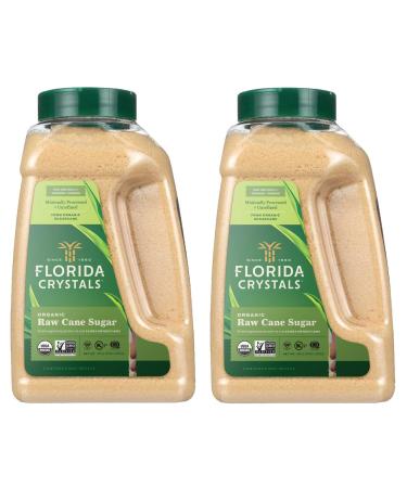 Florida Crystals Organic Raw Cane Sugar 48 OZ Jug (Pack of 2)