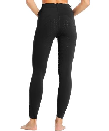 Willit Women's Silicone Full Seat Riding Pants - Black, Large | Equestrian Breeches with Zipped Pocket - Buy Online on GoSupps.com