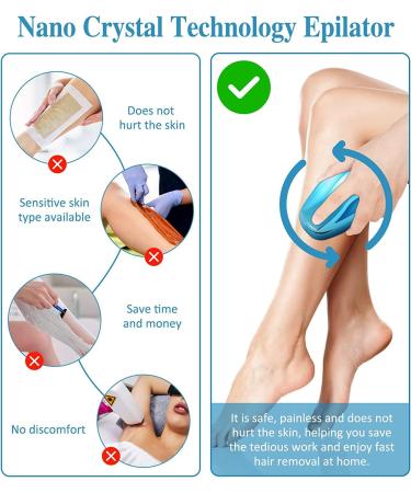 Nano Crystal Hair Remover - Painless Epilator Tool for Women & Men | International Shipping Available - Buy Online on GoSupps.com