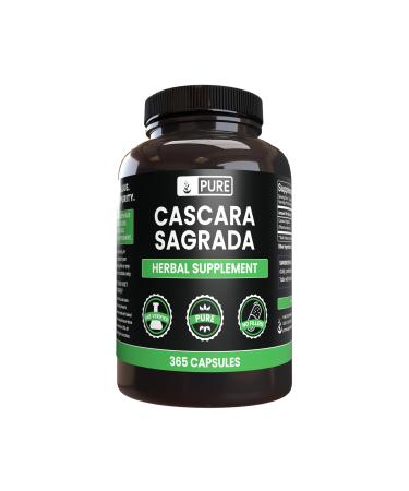 Pure Original Ingredients Cascara Sagrada (365 Capsules) No Magnesium Or Rice Fillers Always Pure Lab Verified
