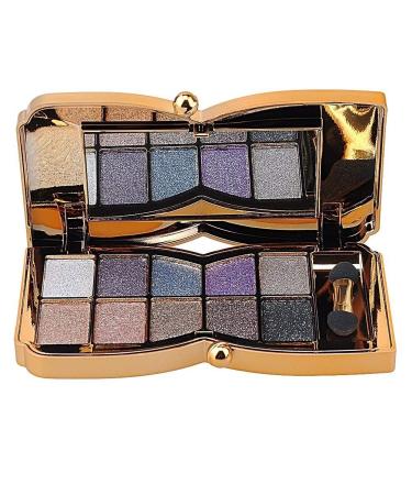 Eye makeup 10 colors waterproof glitter eyeshadow eyeshadow palette make up palette with brush (Type3)