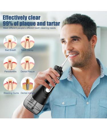 COOLPEEN Cordless Water Dental Flosser - Portable Oral Irrigator with 3 Modes 300ML IPX7 Waterproof USB Rechargeable - Perfect for Travel & Home Use - Buy Online on GoSupps.com