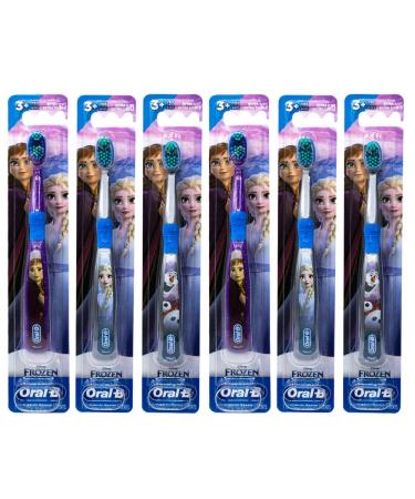 Oral-B Disney Frozen Toothbrush 3+ YRS Extra Soft (Characters Vary) - Pack of 6