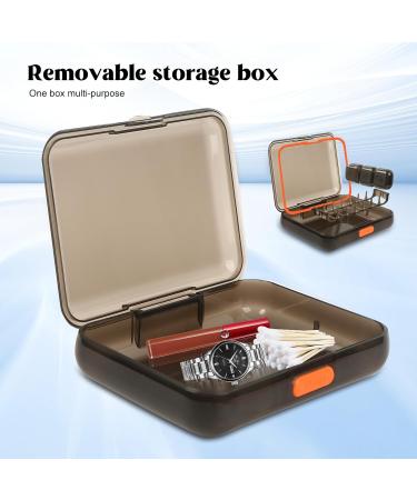 21-Grids Pill Organizer - Waterproof 7-Day Weekly Pill Box for Vitamins Fish Oil & Supplements | Push Button Daily Case - Buy Online on GoSupps.com