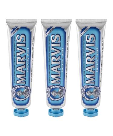 Marvis Toothpaste AQUATIC MINT 85ml pack of 3 (3 x 85ml)