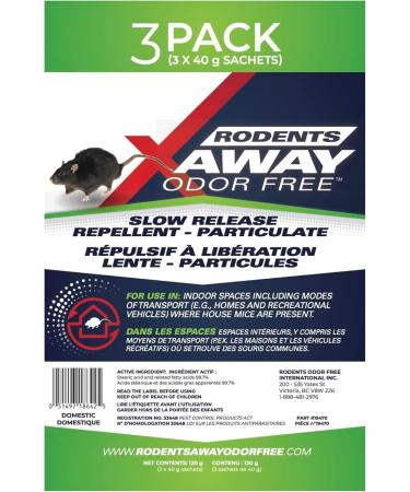 Rodents Away Odor Free 3-Pack Slow Release Mouse Repellent - Buy Online on GoSupps.com