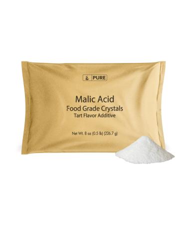 Pure Original Ingredients Malic Acid (8 oz) Food Grade Crystals, Tart Flavor - Buy Online on GoSupps.com