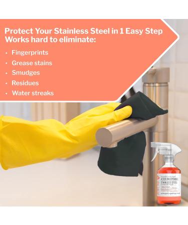 PureNature Stainless Steel Cleaner - Biodegradable & Safe - Protects Cleans and Polishes Metal Surfaces - 500 ml - Buy Online on GoSupps.com