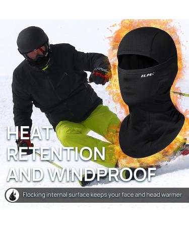 ILM Motorcycle Balaclava Face Mask - Cold Weather Snow Mask for Skiing, Snowboarding, Cycling - Adult Black - Buy Online on GoSupps.com