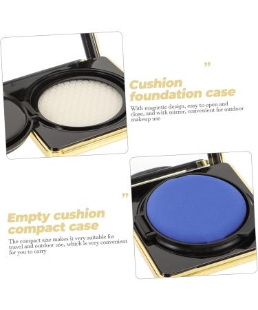 Ipetboom Empty Box Makeup Travel Containers Travel Cushion Foundation Case Make up Dressing Box 1 count (Pack of 1) Black - Buy Online on GoSupps.com