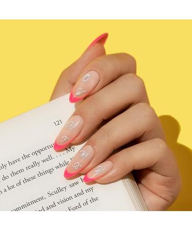 10 Sheets Letters Nail Stickers Calligraphy Nail Art Metal Style Self-Adhesive Vintage Nail Art Stickers Retro 3D Nail Stickers for Nail Art Decoration Nail Accessories - Buy Online on GoSupps.com