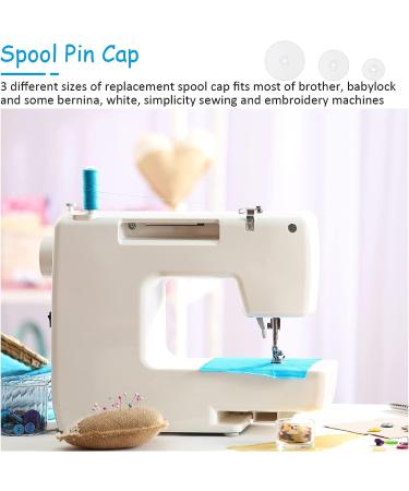 Replacement Spool Caps for Brother & Babylock Sewing Machines - 6 Pieces - White - 25mm, 35mm, 45mm Sizes - Buy Online on GoSupps.com