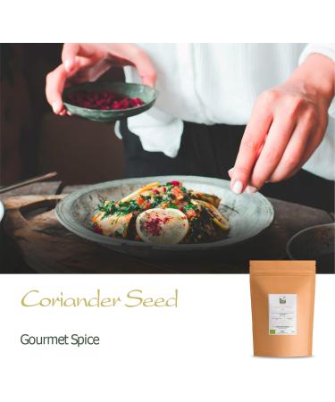 Organic Gourmet Coriander Seed - Elevate Dishes with Cilantro Seeds 200g - Buy Online on GoSupps.com