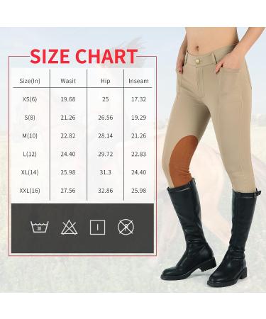 Beroy Kids Horse Riding Knee-Patch Breeches - Khaki X-Small - Buy Online on GoSupps.com