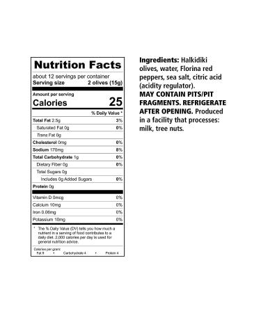Divina Red-Pepper-Stuffed Olives  13.4 Ounce Net Weight - Buy Online on GoSupps.com