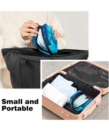 Buy Blue Sea Turtle Sanitary Napkin Storage Bag | Portable Period Bag for Women & Teens | Menstrual Cup Pocket & Breastfeeding Holder - Buy Online on GoSupps.com