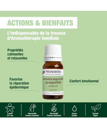 PRANAROM therisches l Lavande vraie 10 ml Hochwertiges Lavendel l f r Entspannung & Aromatherapie | Internationaler Versand - Buy Online on GoSupps.com