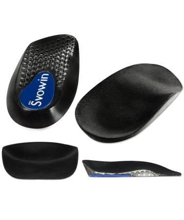 Plantar Fasciitis Relief Arch Support Insoles Heel Cups for Heel Pain Relief Achilles Tendonitis Relief Max Anti-Shock and Heel Spurs Heel Pads for Women Men (Small)