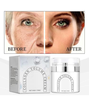 Collagens Volume Cream Collagens Face Moisturizer Moisturizer Face Cream Moisturizing Firming and Lifting Facial Skin Collagens Cream for Women 50g - Buy Online on GoSupps.com