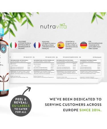 Nutravita Omega 3 Fish Oil 2000mg | High EPA & DHA | 240 Softgels | Sustainably Sourced | Made in UK - Buy Online on GoSupps.com