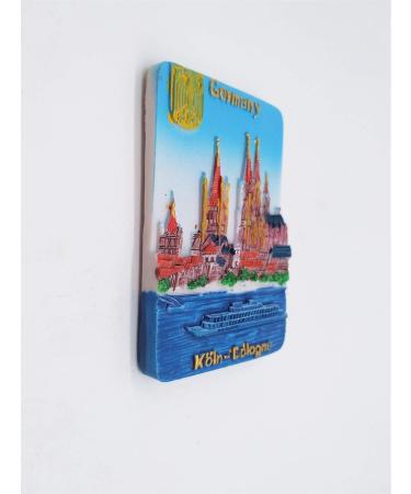 Cologne Germany 3D Fridge Magnet Travel Souvenir Gift Home & kitchen Decoration Magnetic Sticker Cologne Germany Refrigerator Magnet Collection - Buy Online on GoSupps.com
