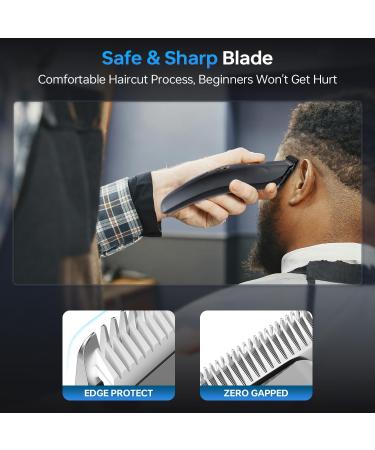 Buy Cordless Hair Trimmer for Men | T Liners Clippers with LED Light & Digital Display - Type-C Rechargeable - Buy Online on GoSupps.com