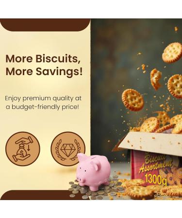  Savvy Puppy Broken Biscuits Assorted Broken Biscuits Chocolate Biscuit Mix Premium Selection of Assorted Biscuits Family Sweet Treats 1300g Pack - Buy Online on GoSupps.com