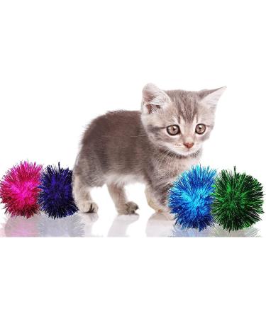20 Pcs 2 Inch Cat Sparkle Balls Toy for Kittens and Cats - Interactive Exercise and Play Balls for Chasing - Buy Online on GoSupps.com