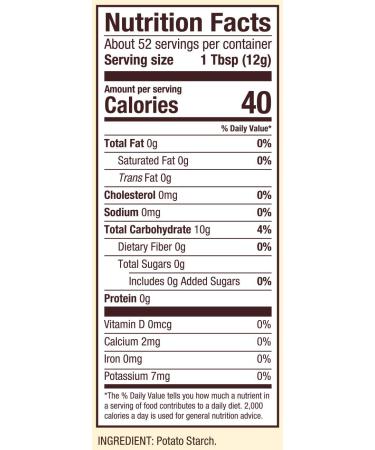 Bob's Red Mill Potato Starch 22 oz (Pack of 4) - Resealable Gluten-Free Starch - Buy Online on GoSupps.com