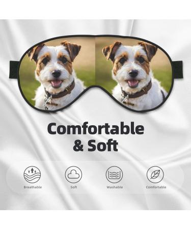Buy Cute Dog Print Eye Mask | Adjustable Blackout Sleep Mask for Men & Women | Best Sleep Aid - Buy Online on GoSupps.com