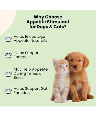 Dog & Cat Appetite Stimulant - Appetite Stimulant for Cats & Dogs - May Help to Boost Your Pet's Hunger Energy Mood & Much More - B12 for Cats - B12 for Dogs - 1 fl oz - Roast Chicken Flavor - Buy Online on GoSupps.com
