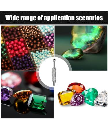 Rhinestones Collecting Tool 4 prong stone lifting tool non-slip precision component holder hand tweezers jewelry accessories B - Buy Online on GoSupps.com