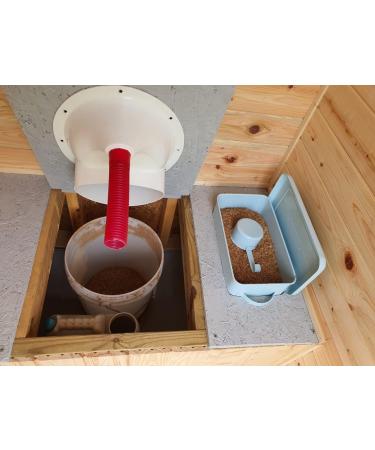 Free Range Designs Urine Separator - Compost Toilet Diverter | UK Made (White) - Buy Online on GoSupps.com