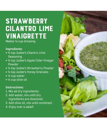 Judee's Cilantro Lime Seasoning 4 oz - Fresh Cilantro and Lime with Flavorful Spices - 100% Non-GMO Gluten Free and Nut Free - Great for Cooking Salad Dressings Dips Spices and Seasonings - Buy Online on GoSupps.com