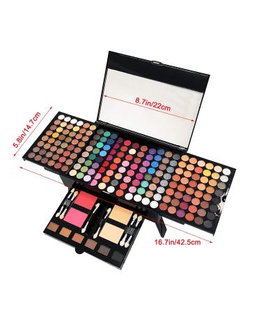 All-in-One Makeup Kit for Women - 194 Colors Professional Cosmetic Palette Gift Set with Eyeshadow Blusher Eyebrow Powder & Concealer - Buy Online on GoSupps.com