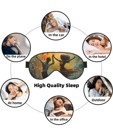 Dance with Music Soft Sleep Eye Mask Female Breathable Eye Patch Perfect for Travel and Relaxation - Buy Online on GoSupps.com
