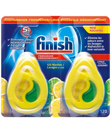 Finish Dishwasher Freshener/Deodorizer Citrus 2 Count