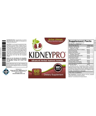 Kidney-Pro: All-in-1 Support with Cranberry Extract - 60 Veggie Capsules - Buy Online on GoSupps.com