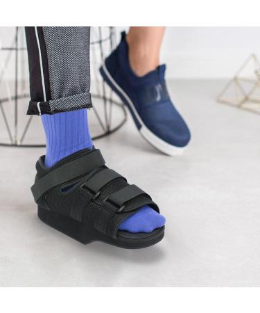 Post Op Shoe for Broken Toe Shoe Medical Orthopedic Foot Brace Off-loading for Surgery (Medium) Medium Black - Buy Online on GoSupps.com