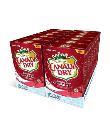 Canada Dry Powder Drink Mix  Sugar Free & Delicious (Cranberry Ginger Ale, 72 Sticks) Cranberry Ginger Ale 6 Count (Pack of 12)