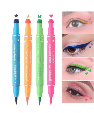  G n rique Liquid Eyeliner Pens Eye Makeup Pen | Funny Double Headed Smudge Proof Gift Pen 4 Colors | Eyeliner Pencil Stamp for Girlfriend Wife Daughter Lover - Buy Online on GoSupps.com