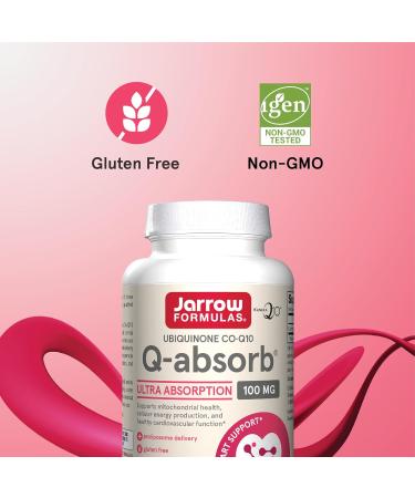 Buy Jarrow Formulas Q-absorb Co-Q10 100mg Antioxidant Support for Energy & Heart Health | 120 Softgels International Shipping Available - Buy Online on GoSupps.com