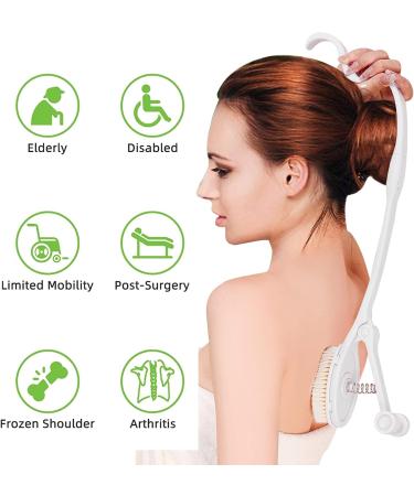 Long Handle Back Scrubber for Shower - Elderly & Disabled Friendly - Buy Online on GoSupps.com