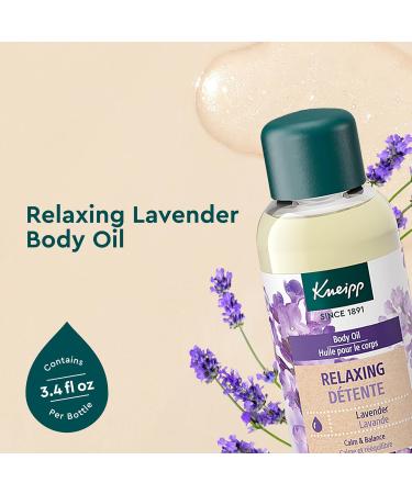 Kneipp Relaxing Lavender Body Oil 3.38 fl. oz. | Soothing and Nourishing Formula - Buy Online on GoSupps.com