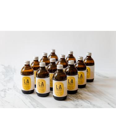 L.A Brewery Non Alcoholic Sparkling Craft Kombucha Drink Citrus Hops | Low Sugar Gluten Free & Vegan | Brewed in the UK (12x330ml Bottles) - Buy Online on GoSupps.com