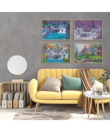 4 Pack Stamped Cross Stitch Kits for Adults - DIY Landscape Embroidery Needlepoint Kit - 12x16inch Home Decor Cross Stitch Set - Buy Online on GoSupps.com
