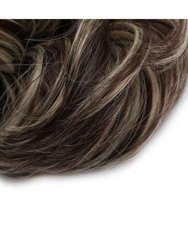 Tess Hair Part Dutt Brown Mix Hair Tie Thick Wavy Updos for International Shipping - Buy Online on GoSupps.com