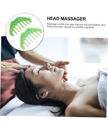Fomiyes 2-Stroke Massage Comb & 8-Teeth Gua Sha Tool | Jade Scraping Massage Device for Enhanced Circulation - Ships Internationally - Buy Online on GoSupps.com